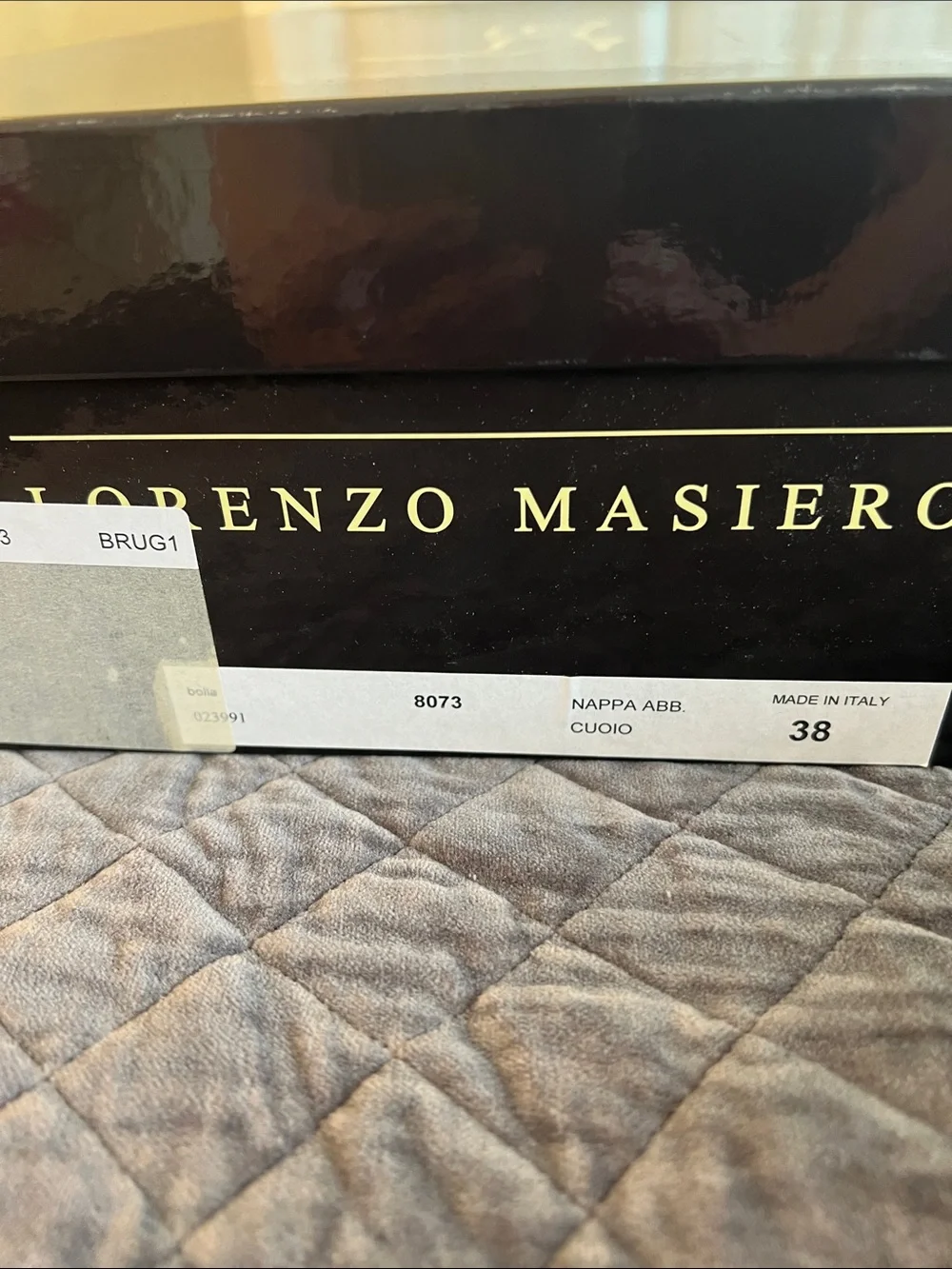 Lorenzo Masiero Women’s Tall Brown Leather High-Heel Boots. EU Women’s size 38.
